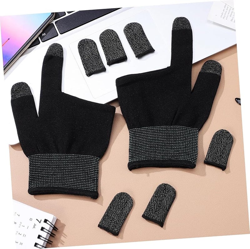 Breathable Copper Fiber Gaming Gloves Fingerless Touchscreen Sweatproof - Image 5